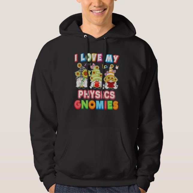 Veste À Capuche J'aime ma physique Gnomies Enseignant Enfant Ensei (Devant)