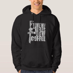 Veste À Capuche J'Aime Mes Fusils Comme Mon Café