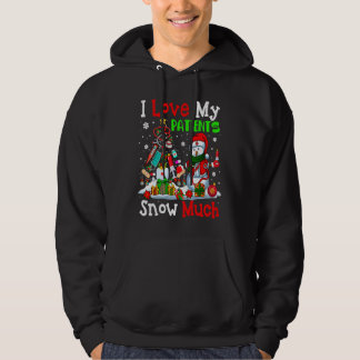 Veste À Capuche J'Aime Mes Patients Tellement De Neige Arbre De No