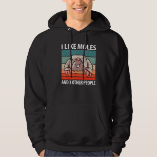 Veste À Capuche J'Aime Moles Et 3 Autres Personnes