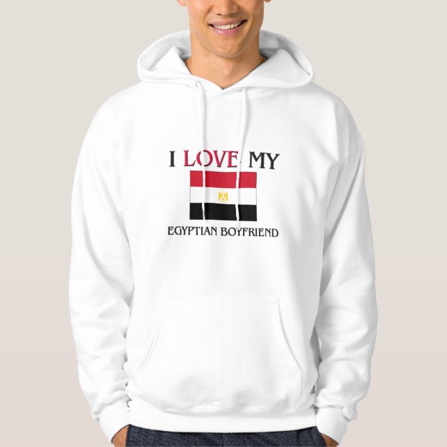 Veste À Capuche J'aime mon ami égyptien (Devant)