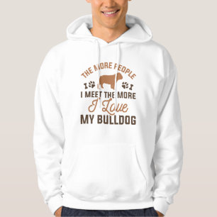 Veste À Capuche J'aime mon bouledogue