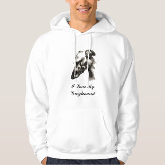 Veste À Capuche J'aime mon chien de lévrier