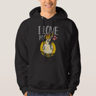 Veste À Capuche J'Aime Mon Cockatiel Flying Birb Wing Parrot Bird