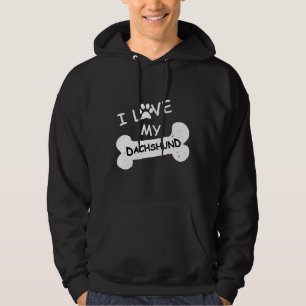 Veste À Capuche J'Aime Mon Dachshund Pour Amoureux de les chiens E