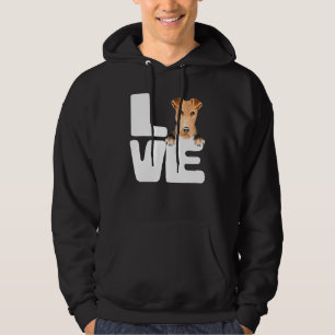 Veste À Capuche J'Aime Mon Fil Fox Terrier Chien