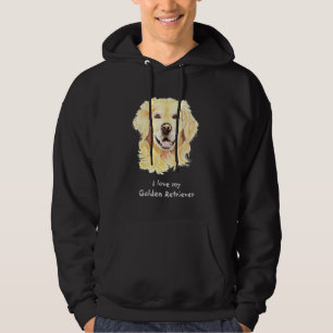 Veste À Capuche J'aime mon golden retriever, chien, animal