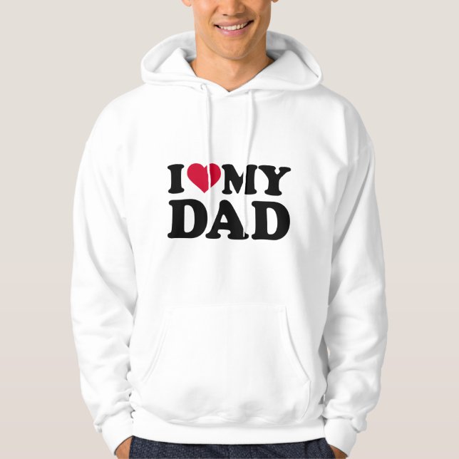 Veste À Capuche J'aime mon père (Devant)
