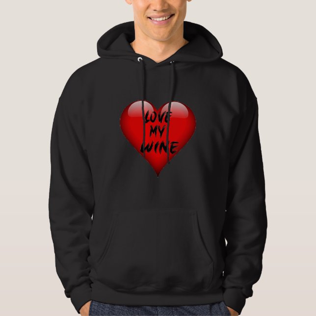 Veste À Capuche J'aime mon vin (Devant)
