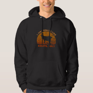 Veste À Capuche J'Aime Vraiment Les Chèvres Agricole Animaux Chèvr