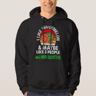 VESTE À CAPUCHE J'AIME WATERMELON ET PEUT-ÊTRE 3 PERSONNES ET ROSS