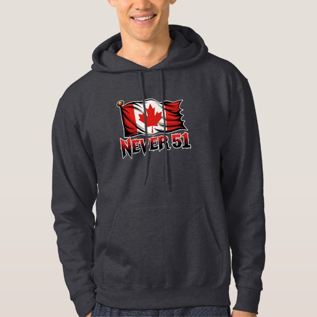 Veste À Capuche Jamais 51, Drapeau canadien, (Devant)