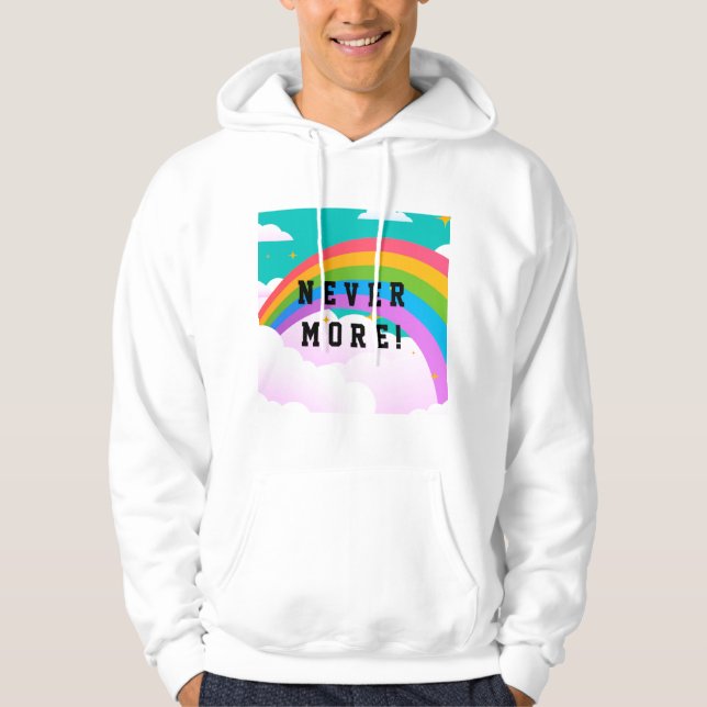 Veste À Capuche jamais plus arc-en-ciel (Devant)