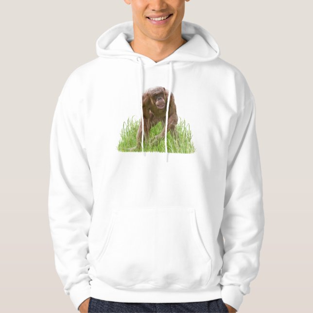 Veste À Capuche Jambo Le Chimp Unique Sans Cheveux (Devant)