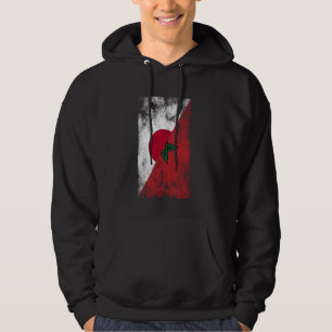 Veste À Capuche Japon Maroc drapeaux - Japonais marocain