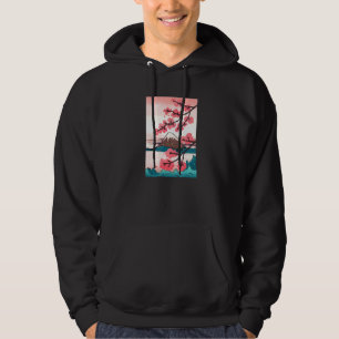 Veste À Capuche Japonais Kanji Cherry Blossom Tokio Japon Nature J