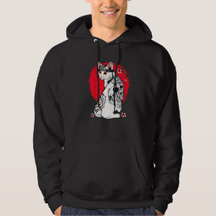 Veste À Capuche Japonais Samurai Senpai Cat Tattoo maître enseigna