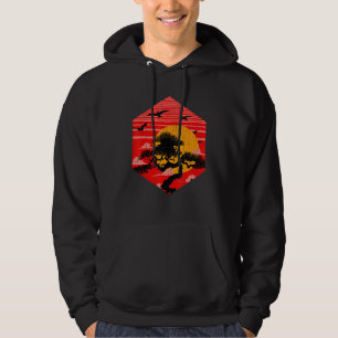 Veste À Capuche Jardin bouddhiste zen japonais esthétique coucher