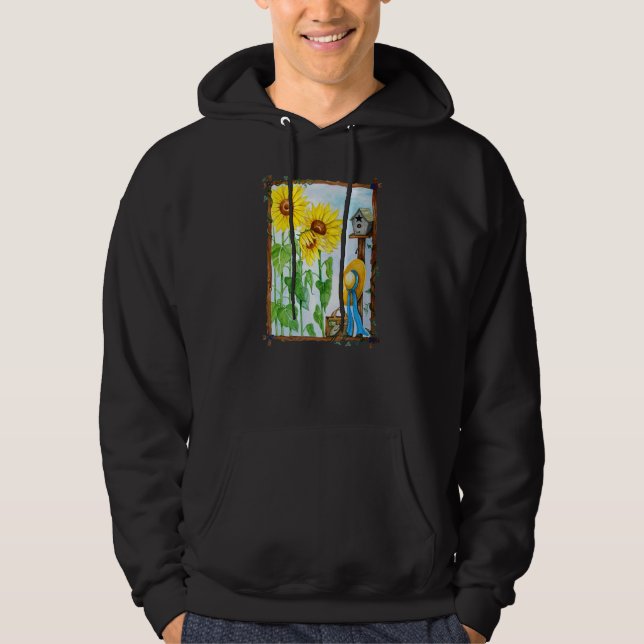 Veste À Capuche Jardin de tournesol d'été (Devant)
