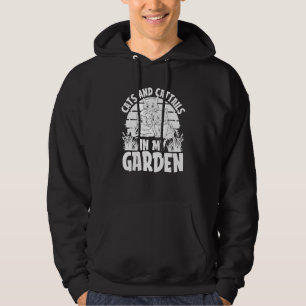 Veste À Capuche Jardinier Fleurs Jardin Plantes Jardinage Chat