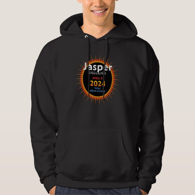 Veste À Capuche Jasper Indiana IN Total Solar Eclipse 2024 2 (Devant)