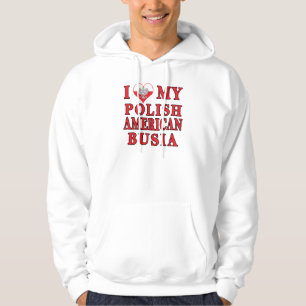 Veste À Capuche J'Coeur Ma Busia Polonaise Américaine
