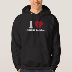Veste À Capuche Je adore les pommes de terre écrasées Cadeau de dî