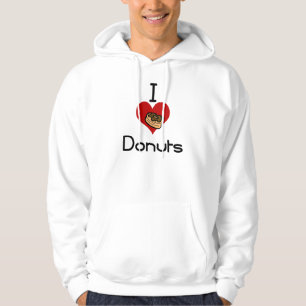 Veste À Capuche Je beignet de coeur-amour