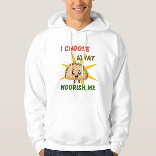 Veste À Capuche Je choisis ce qui me nourrit (Devant)