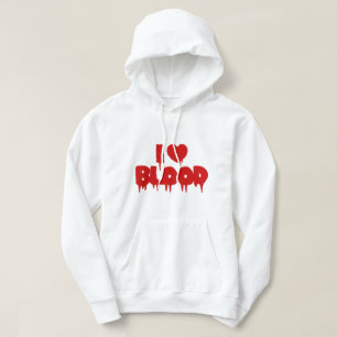 VESTE À CAPUCHE JE COEUR [AMOUR] SANG