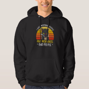 Veste À Capuche Je Déteste Les Gens Vintage Matin Café Boisson Cre