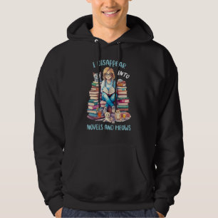 Veste À Capuche Je disparais dans les romans et les miaulements Bo