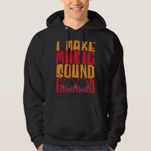 Veste À Capuche Je fais de la musique son bon ingénieur audio