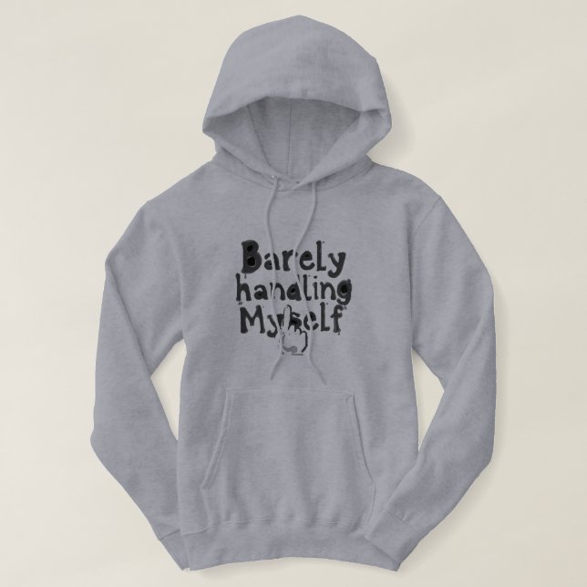 Veste À Capuche "Je gère à peine" (Design devant)