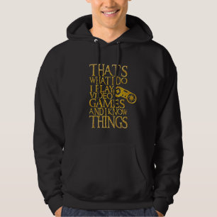Veste À Capuche Je Joue À Des Jeux Vidéo Et Je Connais Les Chose