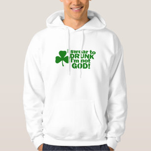 Veste À Capuche Je jure à ivre je ne suis pas Dieu !
