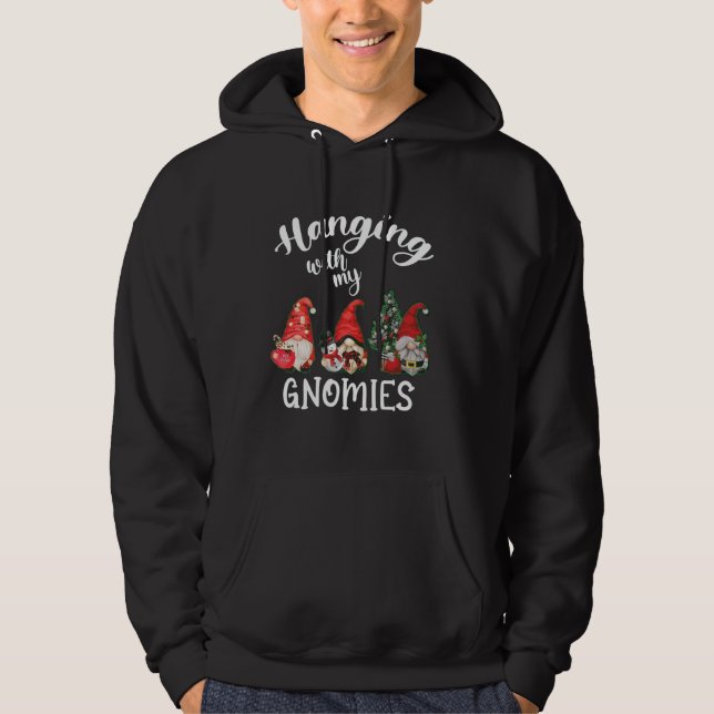 Veste À Capuche Je Me Pose Avec Mon Professeur De Sciences Gnomes  (Devant)