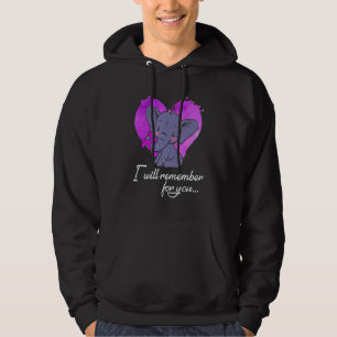 Veste À Capuche Je me souviendrai pour vous Éléphant Sensibilisati