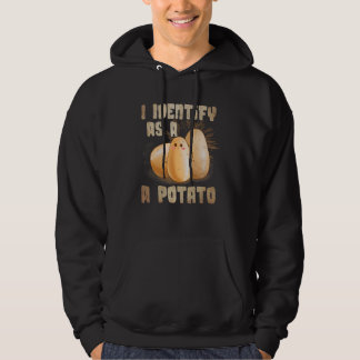 Veste À Capuche Je m'identifie en tant que pomme de terre