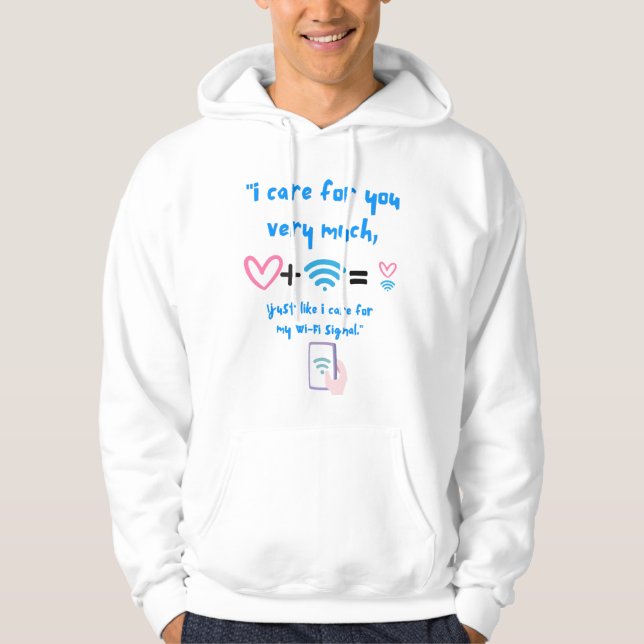 VESTE À CAPUCHE JE M'OCCUPE DE MON WIFI (Devant)