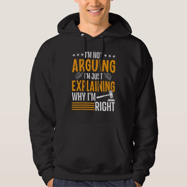 Veste À Capuche Je n'affirme pas que j'explique juste pourquoi j'a (Devant)