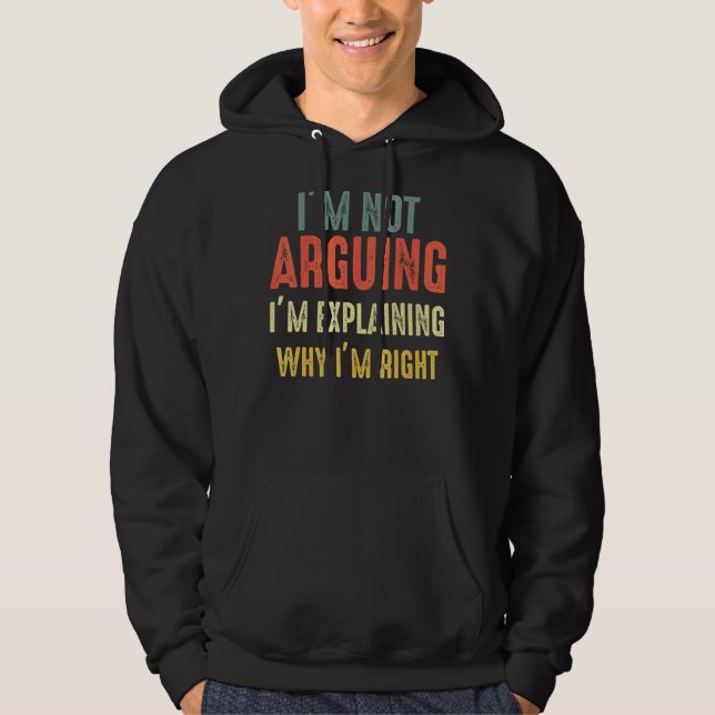 Veste À Capuche Je n'affirme pas que j'explique juste pourquoi j'a (Devant)