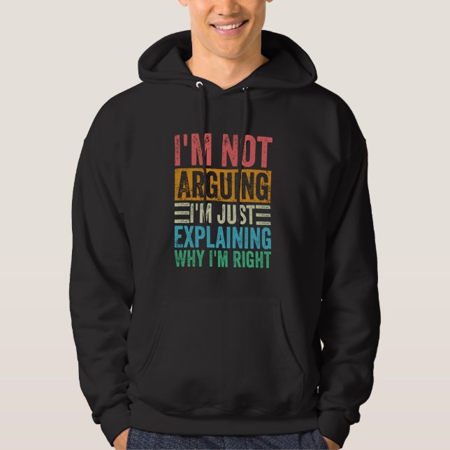 Veste À Capuche Je n'affirme pas que j'explique juste pourquoi j'a (Devant)