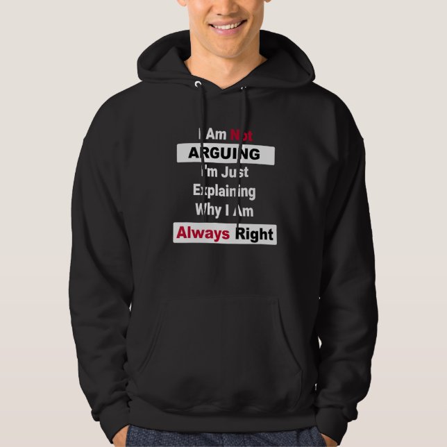 Veste À Capuche Je n'affirme pas que j'explique juste pourquoi je  (Devant)