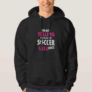 Veste À Capuche Je ne hurle pas C'est mon soccer Nana Voice Mothe