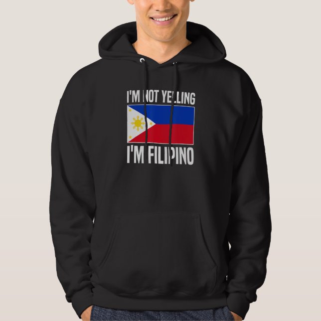 Veste À Capuche Je ne hurle pas Je suis Philippine Philippine Phil (Devant)