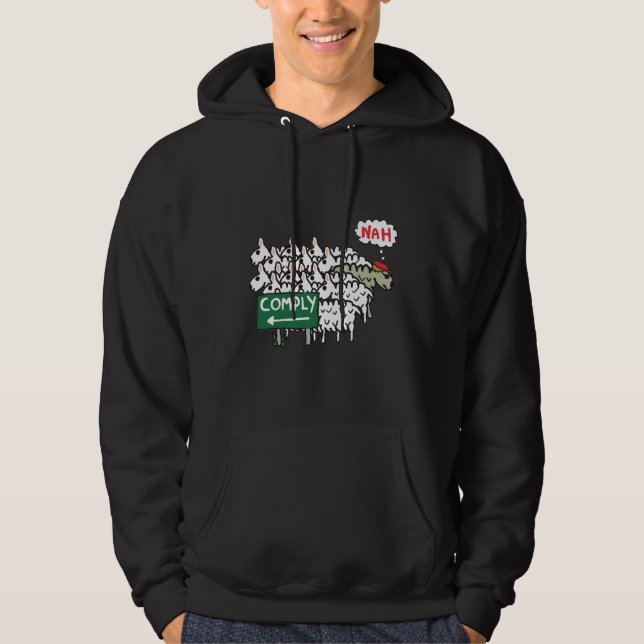 Veste À Capuche Je Ne Me Conforme Pas (Devant)