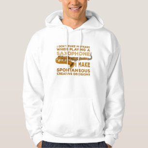 Veste À Capuche Je ne me trompe pas en jouant du saxophone