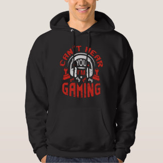 Veste À Capuche Je ne peux pas entendre votre jeu de jeux vidéo