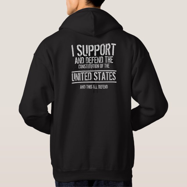 Veste À Capuche Je ne sers personne (Dos)
